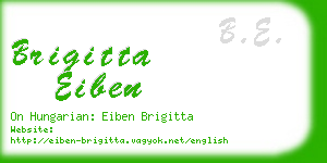 brigitta eiben business card